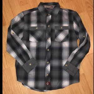 Boys Faded Gear button up dress shirt size 10